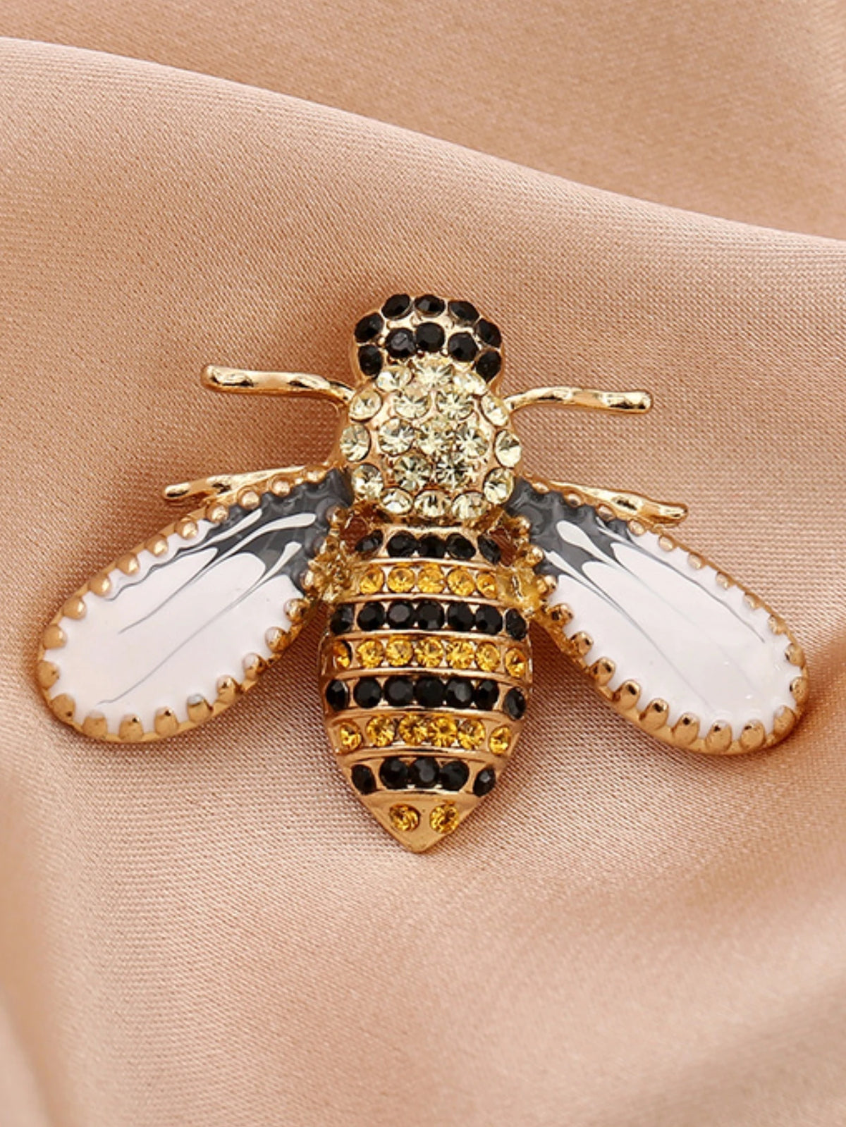 1PC Women's Fashion Trend Personalized Imitation Pearl Bee Brooch Pin Jewelry Suitable for Outdoor Dating, Party, Festival Gifts Pi-Mart