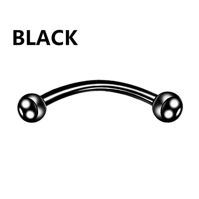 1PC metal Horseshoe Fake Nose Ring C Clip Septum Lip stainless steel Real Piercing Nose Rings Hoop For Women Men Jewelry Pi-Mart