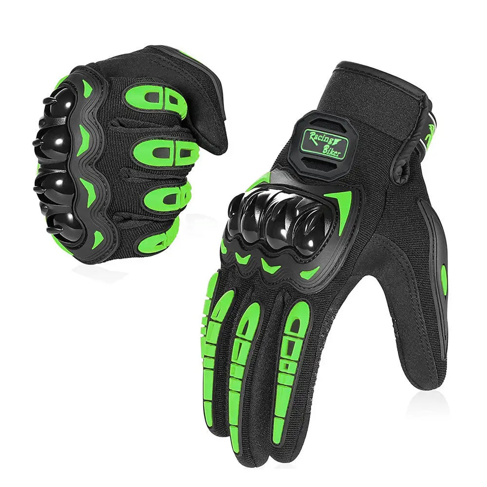 Motorcycle Racing Gloves Fall Protection Men Summer Motocross Protective Gear Breathable Blue Red Grip Palm ﻿ Pi-Mart