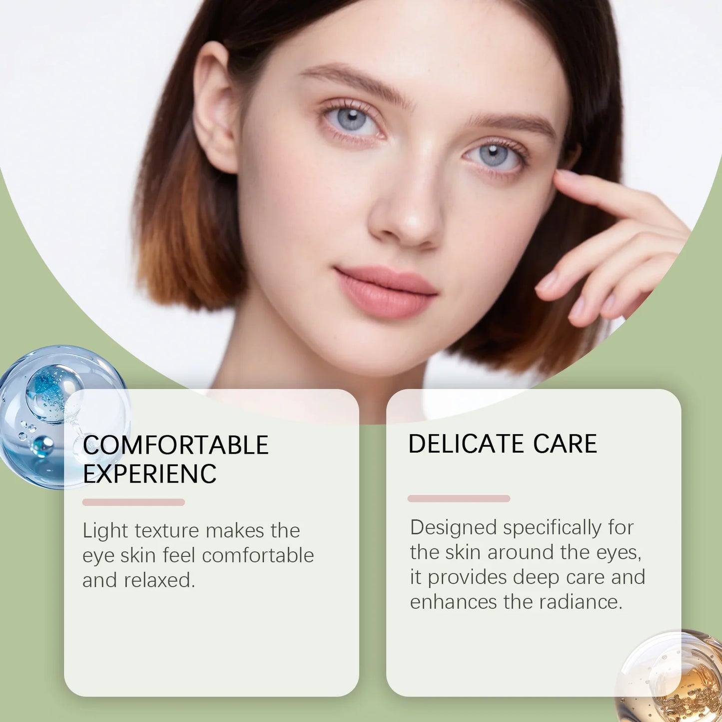 Avocado Eye Cream Fades Fine Lines & Wrinkles Firming Smoothing Eye Area Anti Puffiness Dark Circle Corrector for Youthful Eyes Pi-Mart