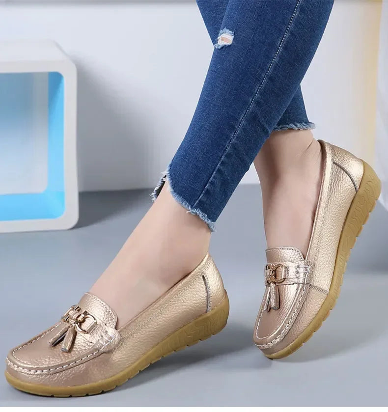 Women Shoes Slip On Loafers For Ballet Flats Women Moccasins Casual Sneakers Zapatos Mujer Flat Shoes For Women Casual Shoes Pi-Mart