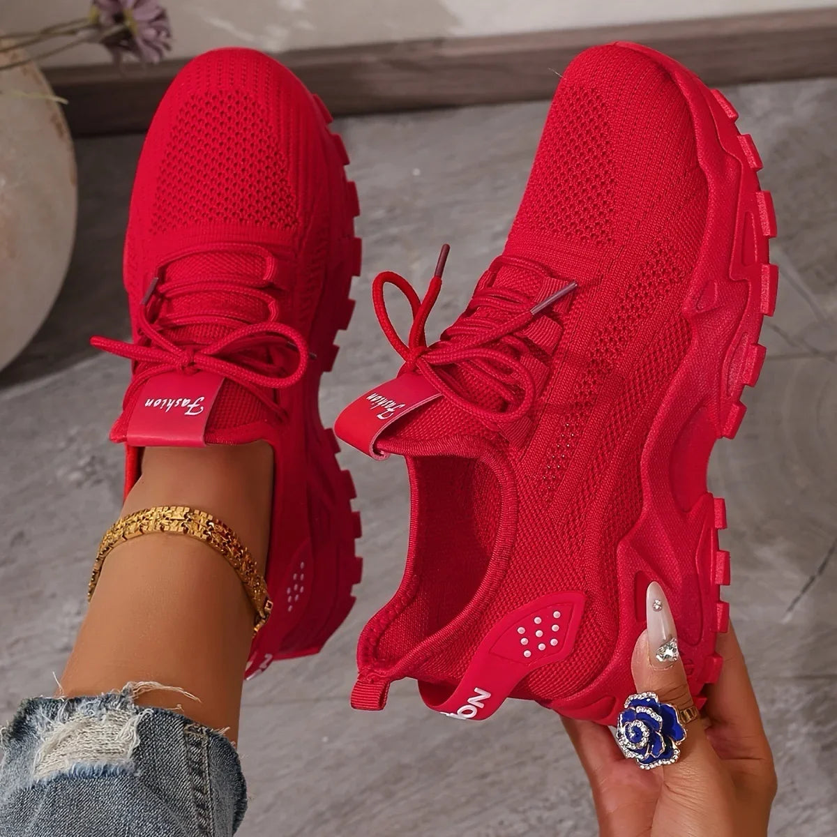 Women's Shoes, Women's Sports Shoes 2025 Women's Shoes Breathable Single-Mesh Dad Shoes Women's Casual and Versatile Sports Shoe LadyShow.Store