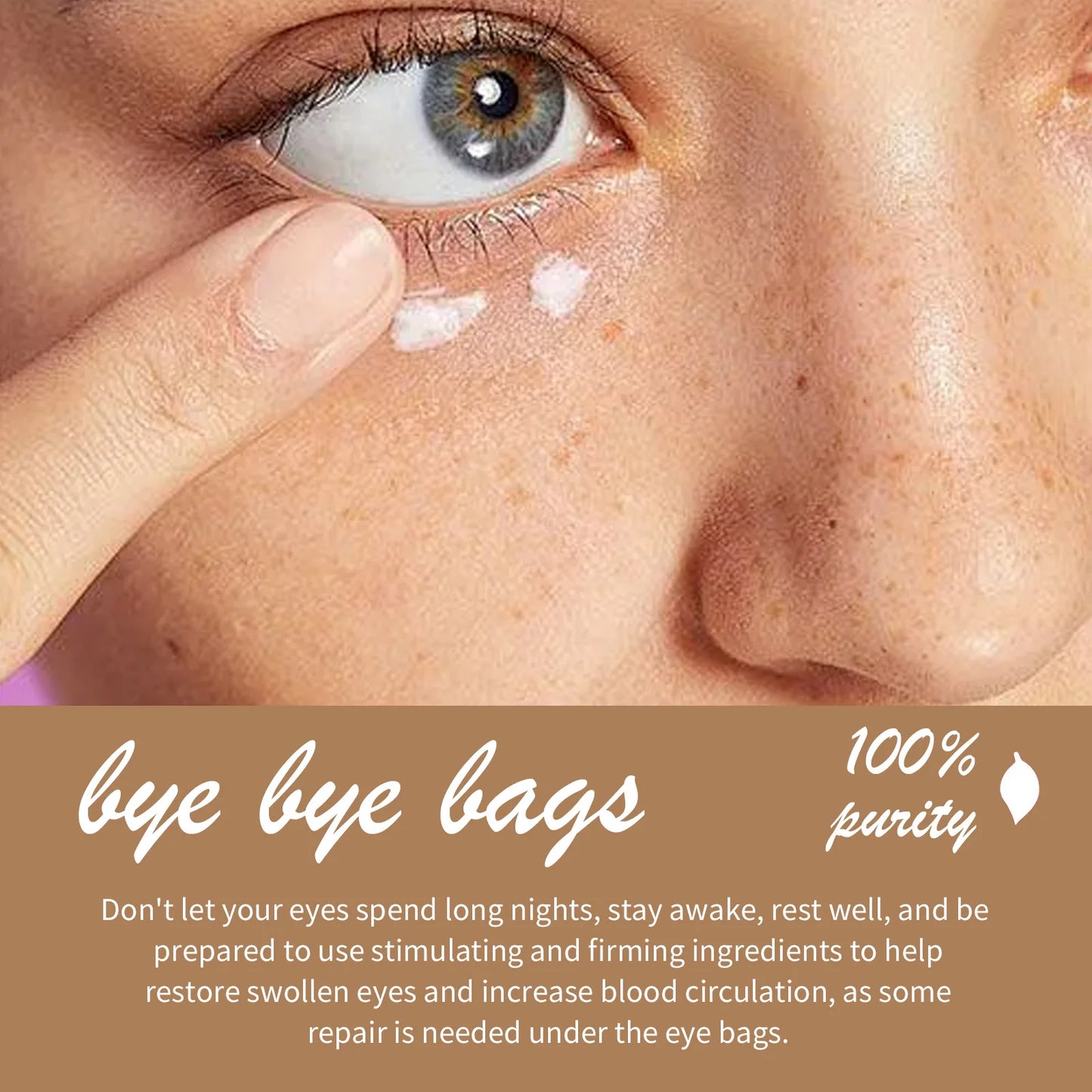 Retinol Eye Cream Anti Wrinkles,Anti Puffiness Remove Dark Circle Eye Bag Hyaluronic Acid Moisturize Peptides Soothe Skin Care Pi-Mart