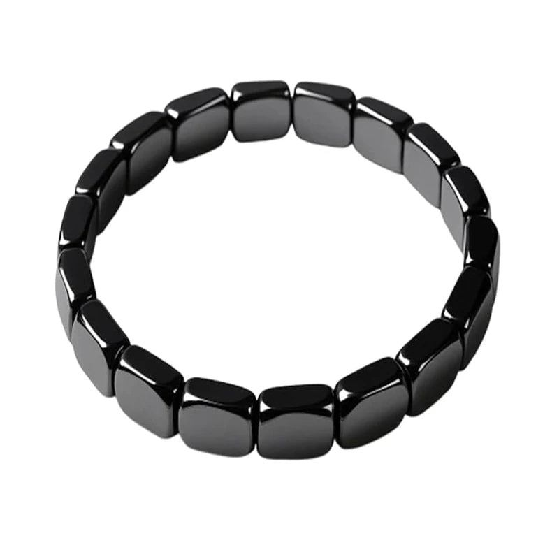 Hematite Bracelet For Men Reclaim Your Edge Confidence Natural Hematite Stone Beaded Stretch Healing Bracelets Gift Jewelry Pi-Mart