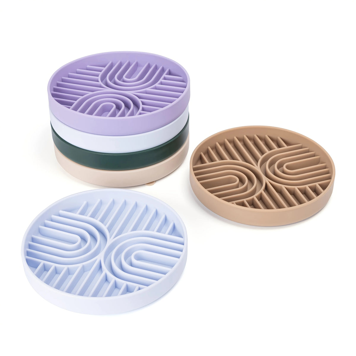 Silicone Dog Bowl Slow Feeder with Suction Cup Slow Feeding Pad Dog Licking Pad Anxiety-relieving Utensils Pet Supplies Bowls Pi-Mart