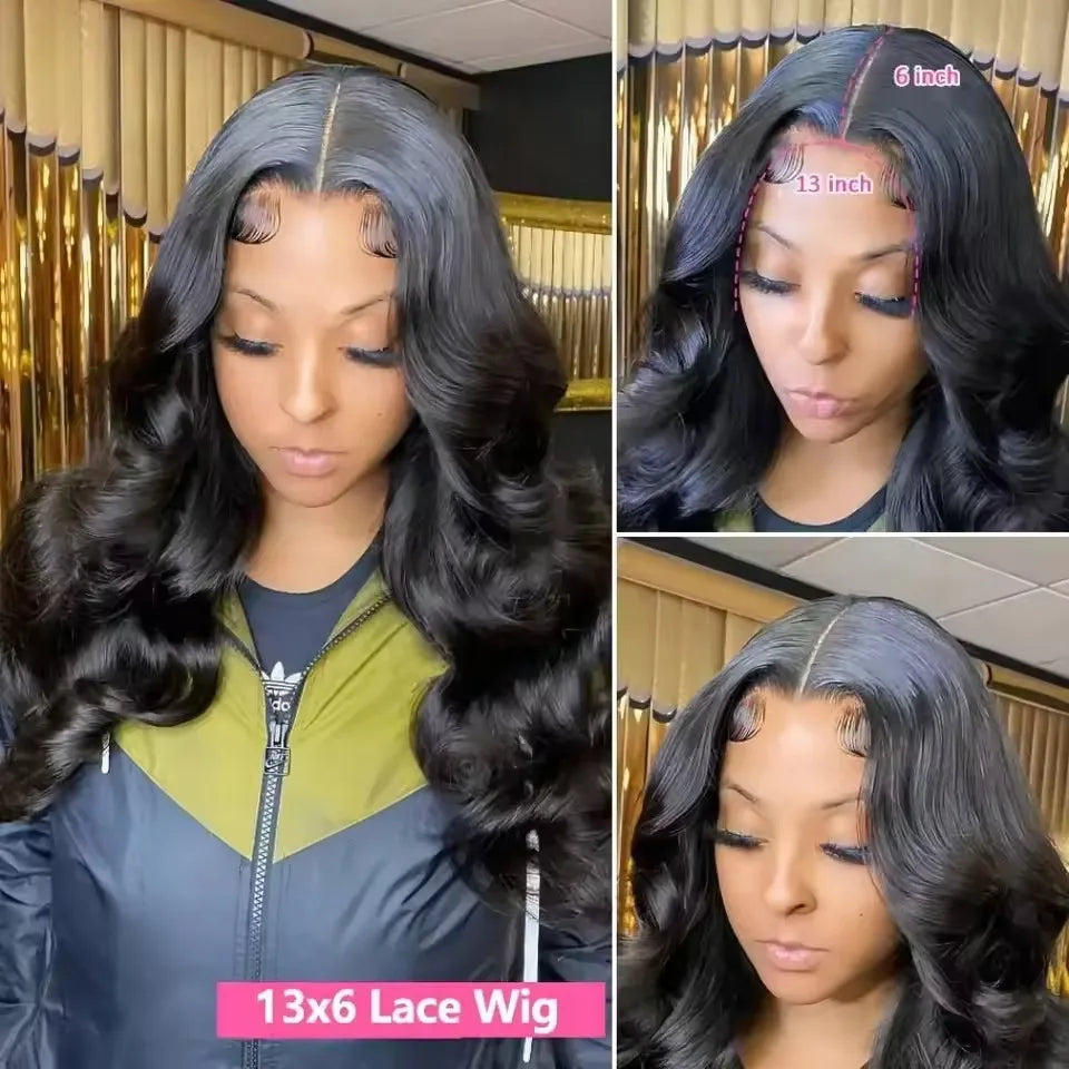 13x4 13x6 HD Body Wave Lace Front Wig 40 Inch Lace Frontal Wigs Lace Frontal Brazilian Wigs Human Hair Wigs Lace Front For Women LadyShow.Store