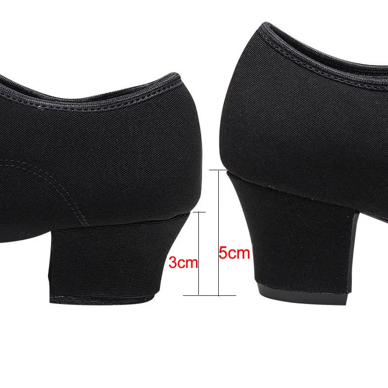 Women Latin Dance Shoes Jazz Ballroom Salsa Dancing Shoes Woman High Heels Children Training Modern Tango Dance Sneakers Female LadyShow.Store