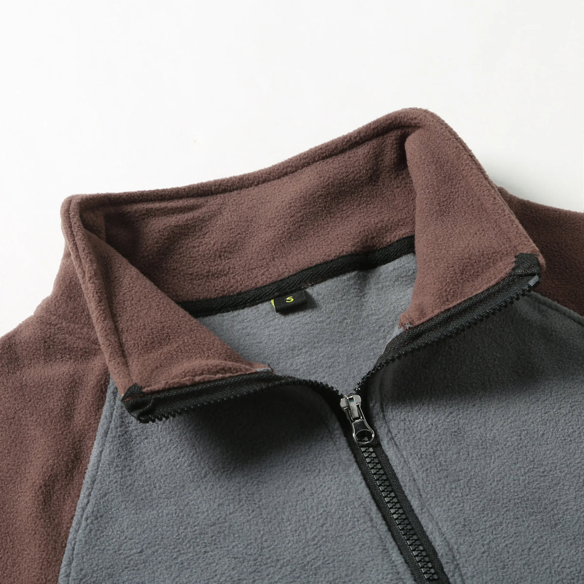 Autumn Winter Men's Fleece Hoodies Half Zipper Patchwork Pullover Coats Men Fashion Outdoor Warm Sweatshirts Male Casual Hoodies Pi-Mart