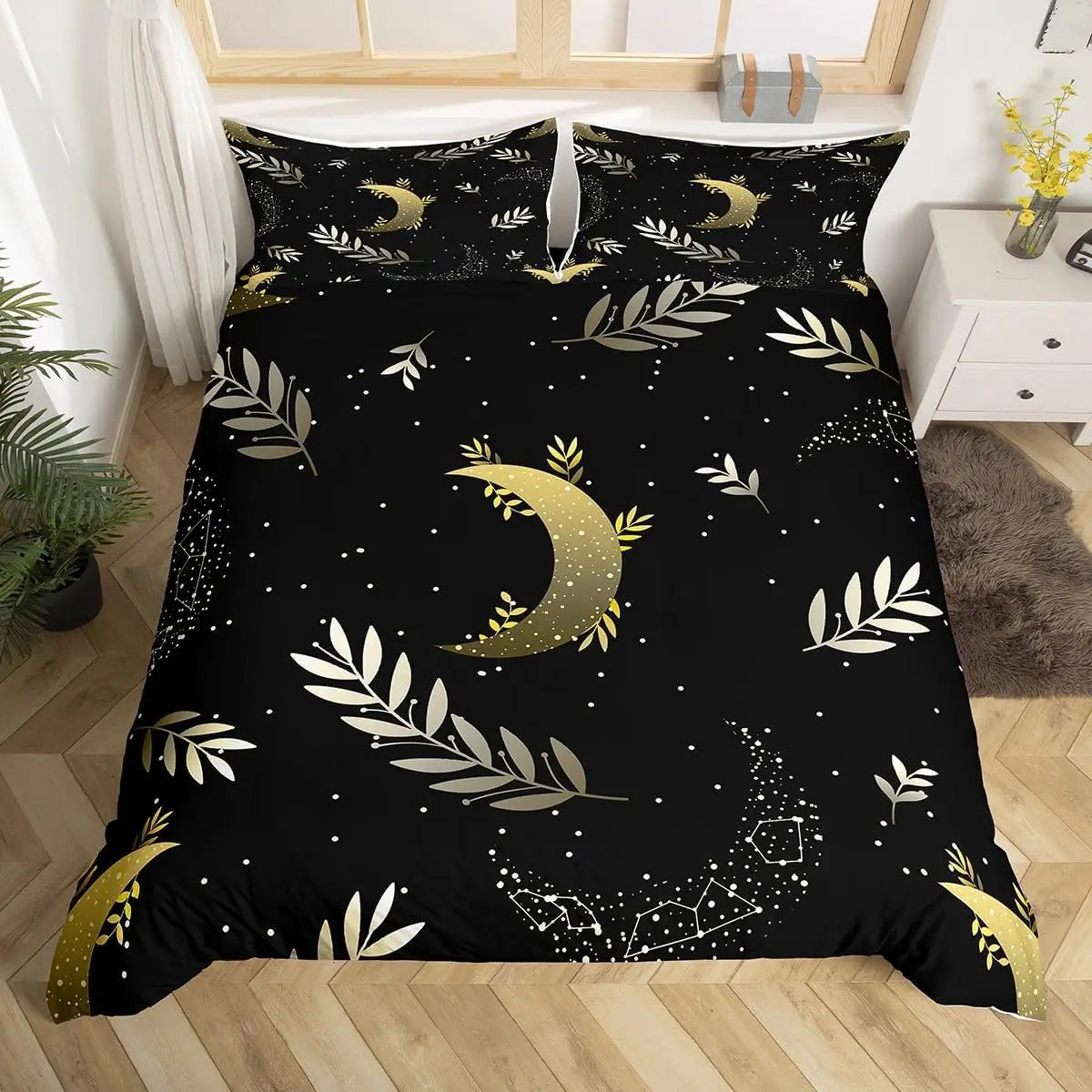 Galaxy Duvet Cover Starry Sky Bedding Set Twin Full Queen King Mysterious Outer Space Comforter Cover For Boys Girl Room Dorm Pi-Mart