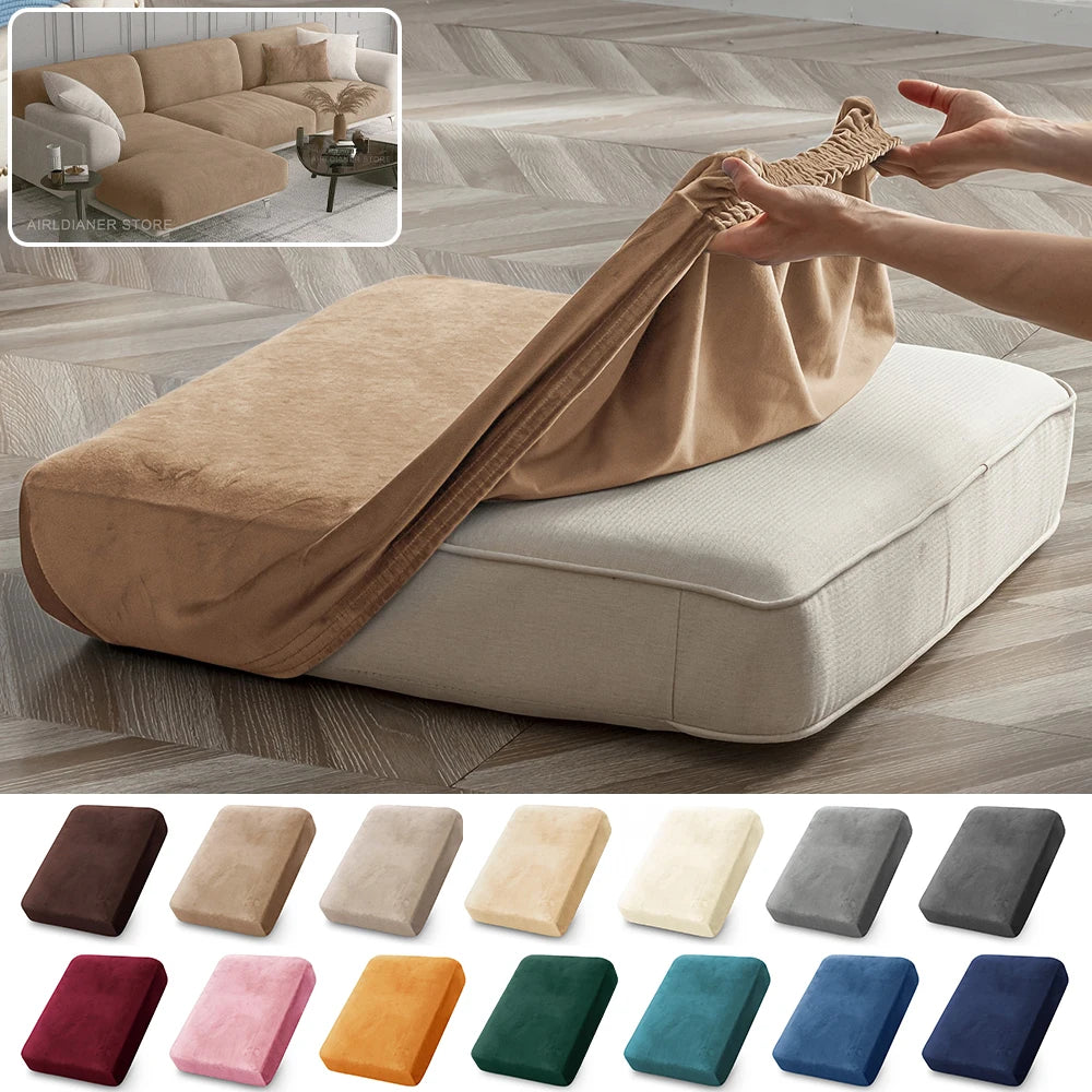 Super Soft Velvet Sofa Cover for Living Room Stretchy Washable Furniture Protector Luxury Universal Sofa Seat Cushion Cover Home Pi-Mart
