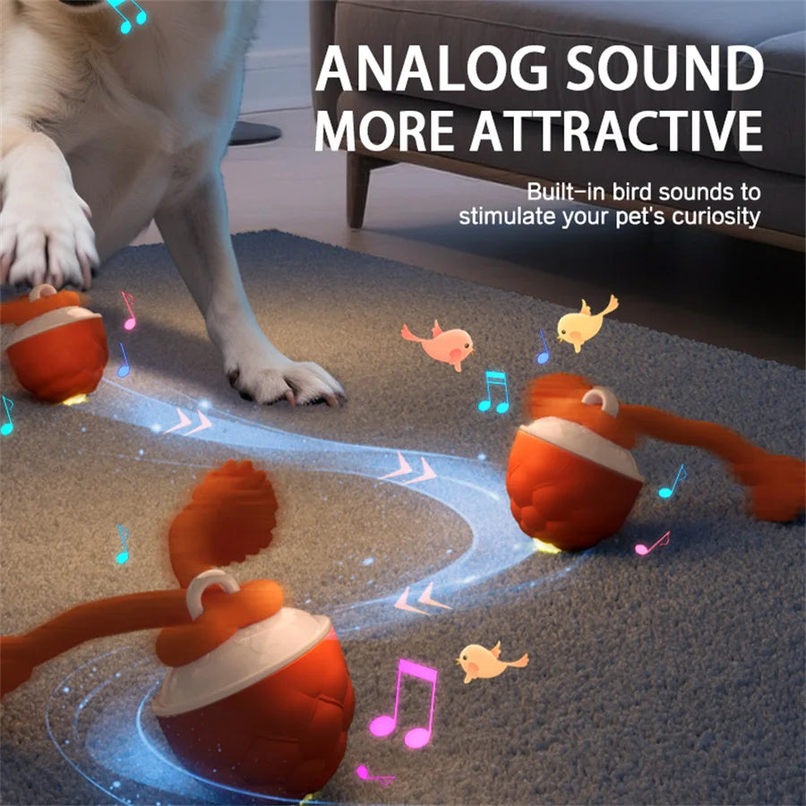 Intelligent Dog Toy Ball Electronic Interactive Cat Toy Usb Automatic Moving Bouncing Ball For Large Medium Dog Holiday Pet Gift Pi-Mart