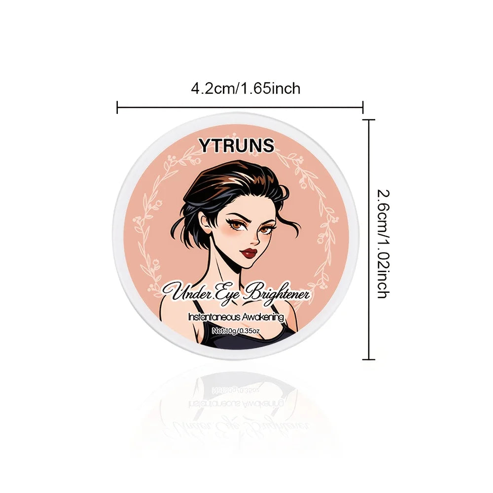 Under Eye Concealer Cream Makeup, Lightweight Smooth Texture Eye Concealer Cosmetic, Natural Skin Tone Finish, 3 Shades Pi-Mart