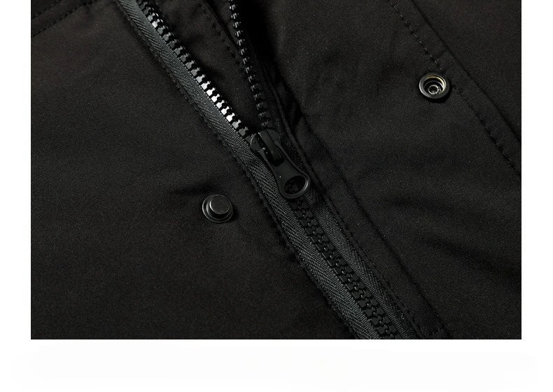 Winter Luxury Brand Men's Down Jacket Coat Parkas Padding Warm Puffer Jackets Long Man Jacket Knee Length Thickened Hooded HXY02 Pi-Mart