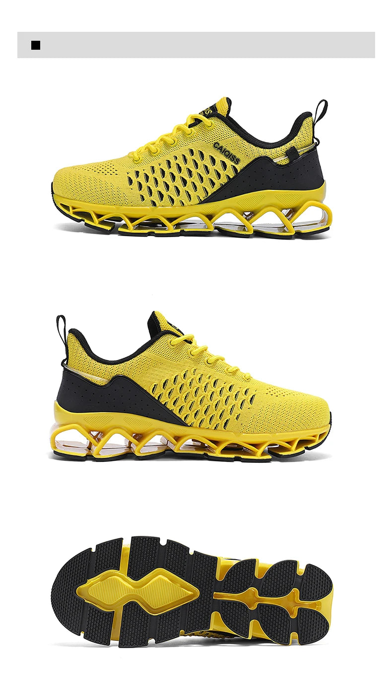 Casual Sneakers Mens Shock-absorb Running Shoes Lightweight Breathable Sports Shoes for Men 2026 New Trendy Gym Trainers for Man Pi-Mart