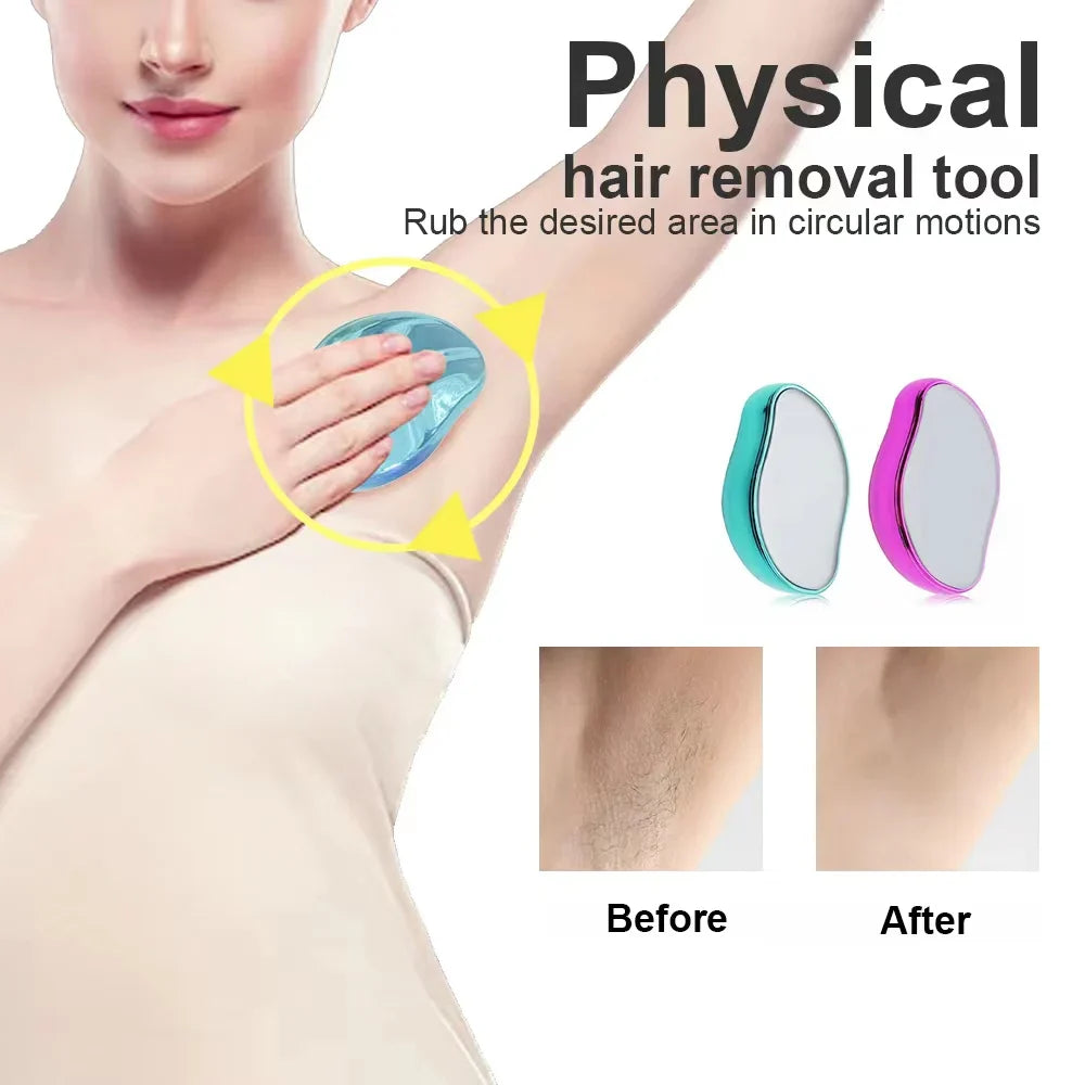 Hair Removal Physical Epilators Crystal Hair Eraser Safe Easy Cleaning Reusable Body Smooth Beauty Depilation Tools Tri Light Beauty