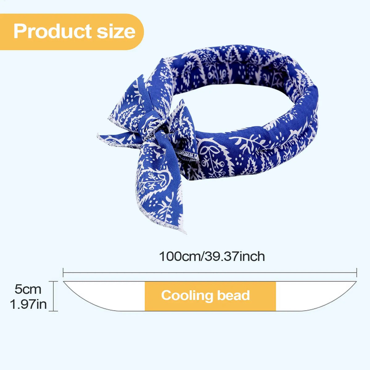 Pet Cooling Scarf Cute Dog Cooling Bandana Adjustable Fast Cooling Cat Cooling Ice Scarf Reusable Cat Collar Pet supplies Pi-Mart