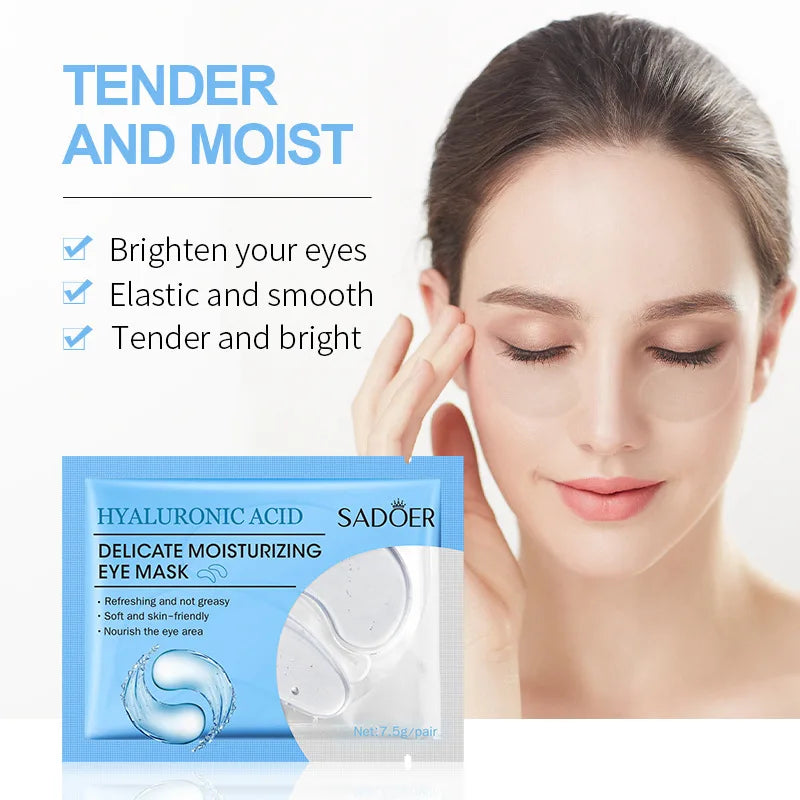 5/10/20 Pairs SADOER Crystal Collagen Eye Mask Anti Dark Circles Removal Eyes Bag Moisturizing Eye Patches Beauty Eyes Skin Care Tri Light Beauty