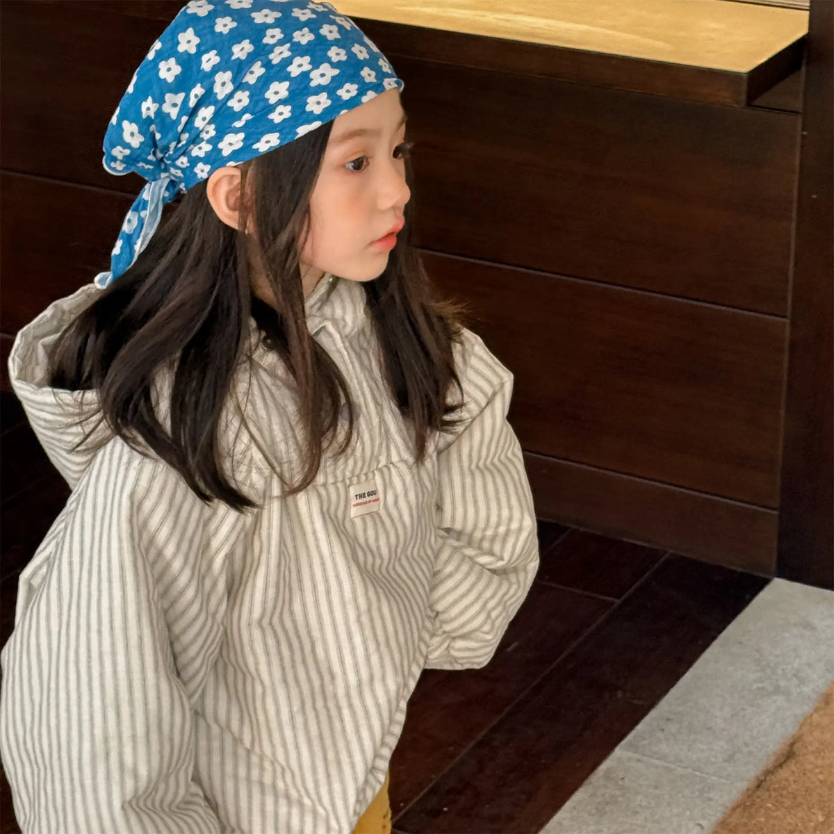 2025 Winter New Children Warm Coat Boys Girls Striped Cotton Padded Jacket Baby Parka Tops Baby Fleece Coat Fashion Kids Clothes Pi-Mart