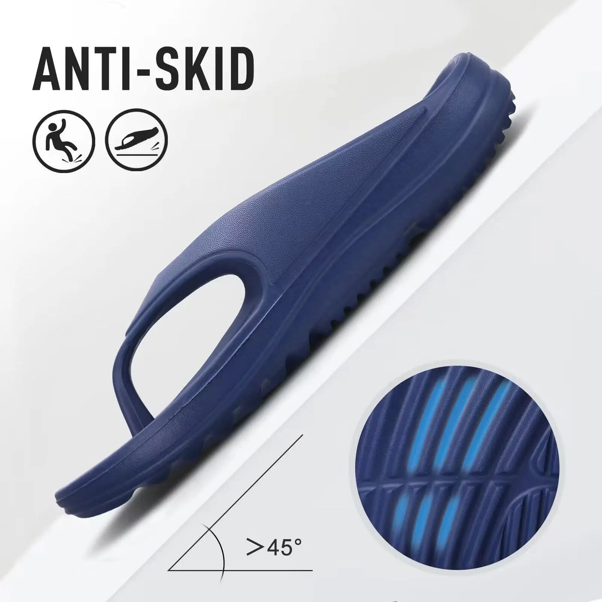 Asgard Orthopedic Sandals For Women Men Indoor EVA Recovery Flip Flops With Arch Support  Pillow Soft Summer Slip On Beach Shoes Pi-Mart