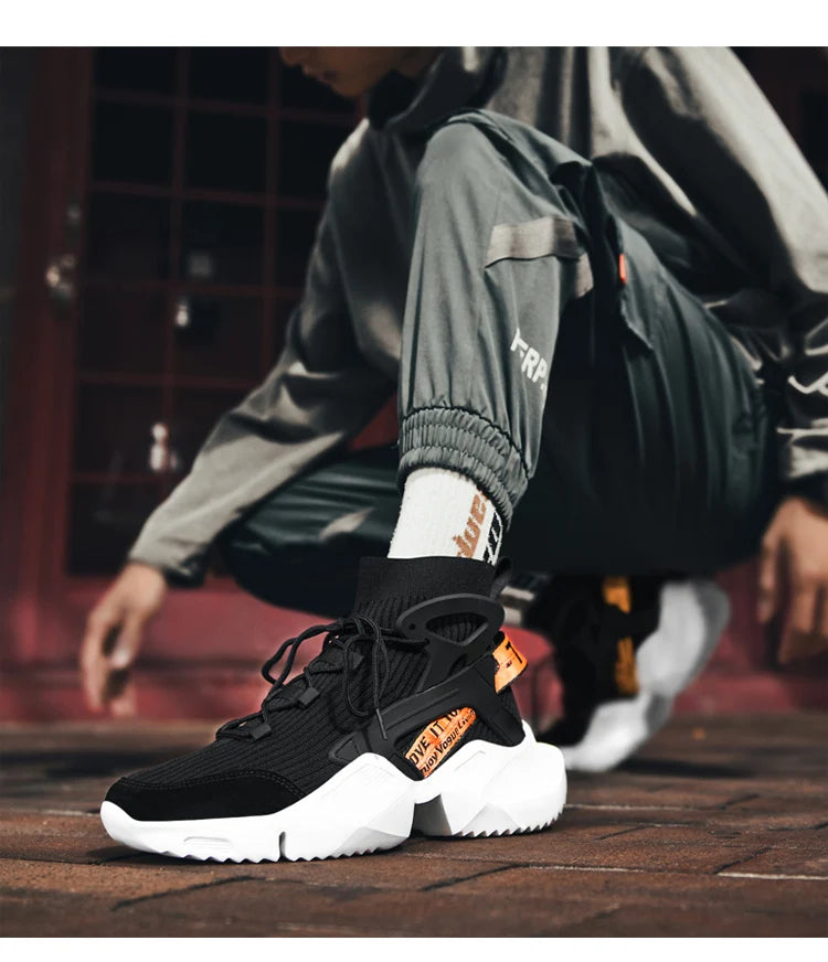 Men's Casual Sneakers Breathable Luxury Trainer Race Shoes Fashion Loafers Running Shoes for Male Pi-Mart