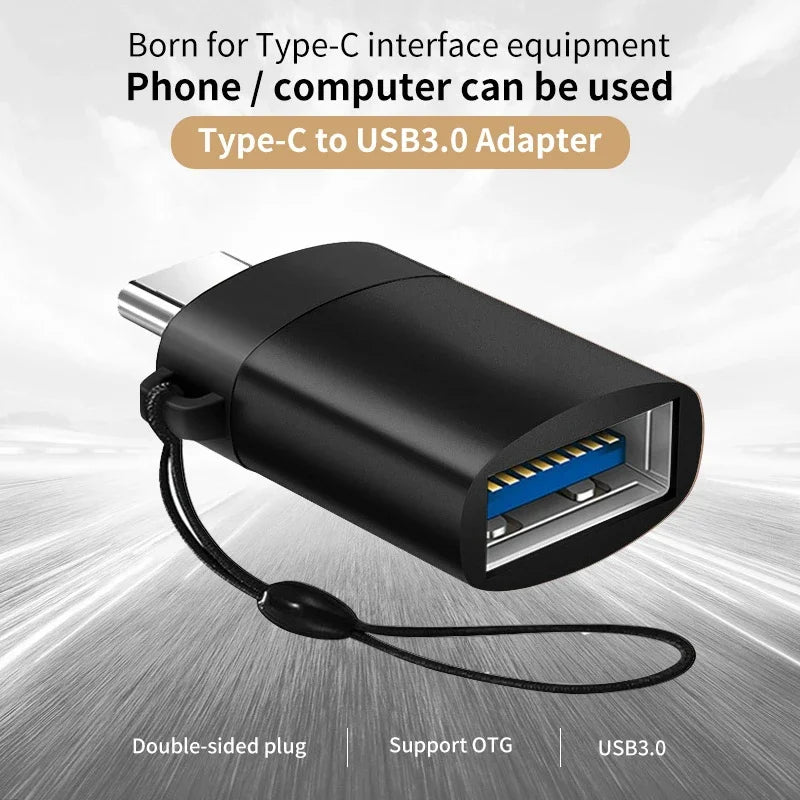 2PCS USB 3.0 To Type C OTG Charger Adapter Connector Type-C to USB Male To Type-c Adapt Converter for PC MacBook Car USB ipad Pi-Mart