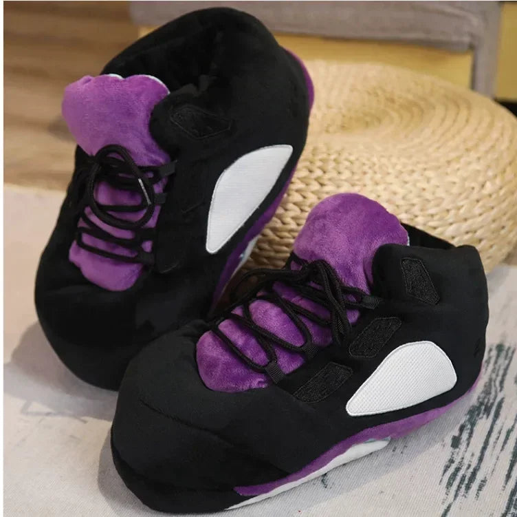 Winter Cotton Plush Shoes Women Warm Cute Indoor Home Slides Unisex One Size Sneakers Man Fashion Soft Floor Slippers  36-45 Pi-Mart