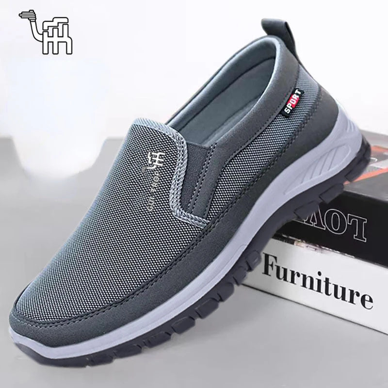 2026 Men Casual Shoes Breathable Soft Bottom Sneakers Men Non-Slip Walking Shoes Comfortable Slip-On Men Loafers Tenis Masculino Pi-Mart