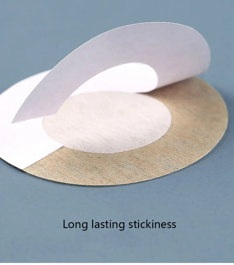 100Pcs Nipple Sticker Disposable Invisible Chest Sticker Non-woven Bra Breast Patch Bra-less Pasties Pad Nipple Cover Stickers Pi-Mart