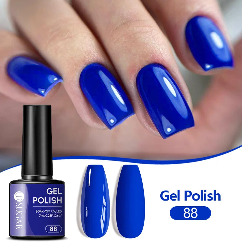 UR SUGAR 7ML Nail Gel Fresh Macaron 107 Colors All For Manicure Semi Permanent Soak Off LED UV Long-Lasting Nail Art Varnish Tri Light Beauty