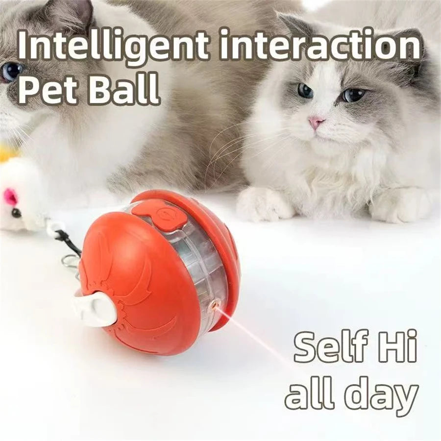 Intelligent Dog Toy Ball Electronic Interactive Cat Toy Usb Automatic Moving Bouncing Ball For Large Medium Dog Holiday Pet Gift Pi-Mart