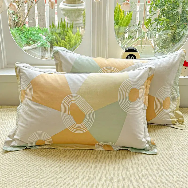 100% Cotton Bedding Set Duvet Set, Quilt Cover Pillow Sham, Wrinkle Free Machine Washable, All Season Comfort 240x220 Pi-Mart
