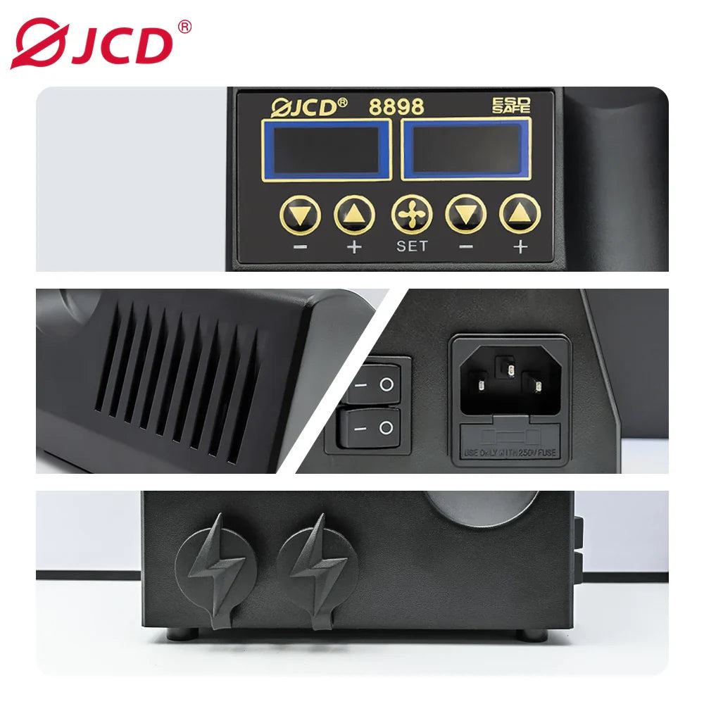 2 in 1 750W Soldering Station LCD Digital display welding rework station for cell-phone BGA SMD PCB IC Repair solder tools 8898 LadyShow.Store