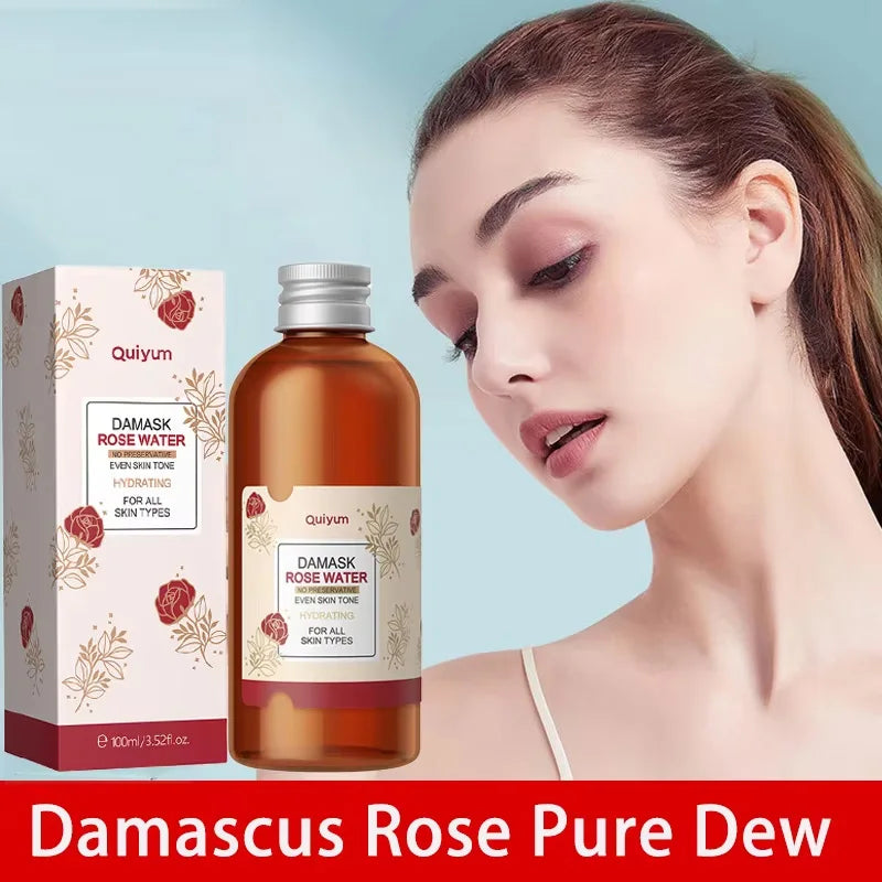 Face Care Rose Water Nourishing Skin Improve Dullness Anti Aging Facial Toner Damask Korean Skincare Products 100ml Pi-Mart