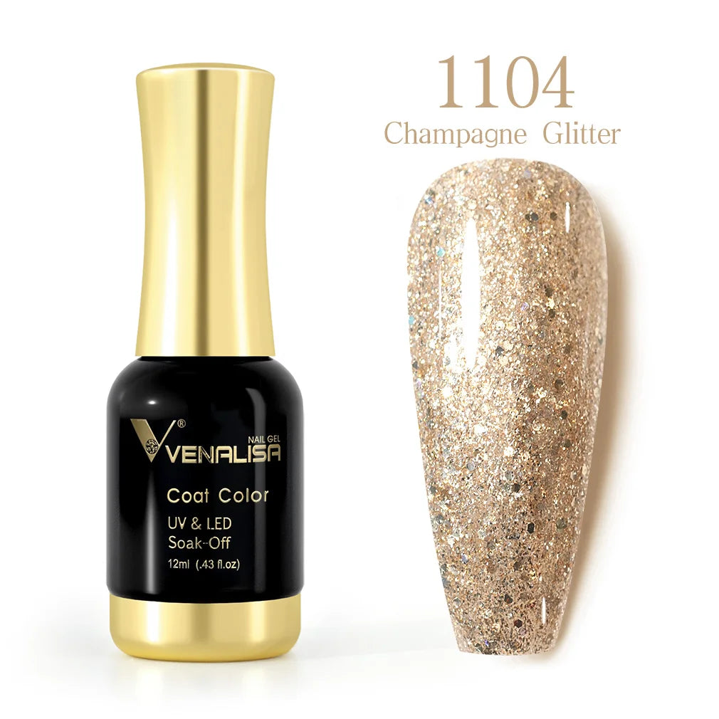 VENALISA Nail Gel Varnish TPO FREE Soak Off UV LED Organic Odorless Enamels Nail Art Colors 12ml 120Colors UV Gel Nail Polish Tri Light Beauty