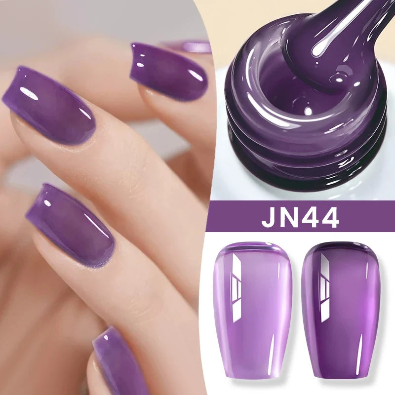 BORN PRETTY 83 Colors 10ml Jelly Nude Gel Nail Polish Autumn Amber Semi Transparent Manicure Soak off UV LED Nails Gel Varnish Tri Light Beauty