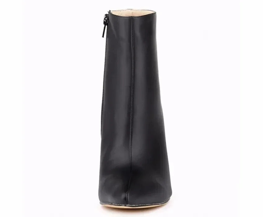 Women Short Boots Pumps Sexy Pointed Toe Side Zipper Super High Heels Stiletto 2026 Female Party Ankle Boot Shoes Botas De Mujer Pi-Mart