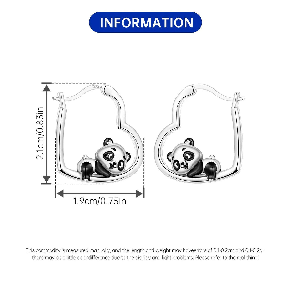 925 Sterling Silver Cute Lazy Cat Animal Pet Earrings Jewelry Hoop Earrings For Women Jewelry Birthday Party Fine Gifts Pi-Mart