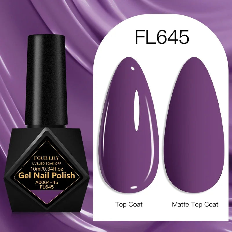 10ml Gel Nail Polish 162 Colors Nail Supplies Vernis Semi Permanent Nail Art Manicure Soak Off LED UV Gel Nail Varnishes Summer Tri Light Beauty