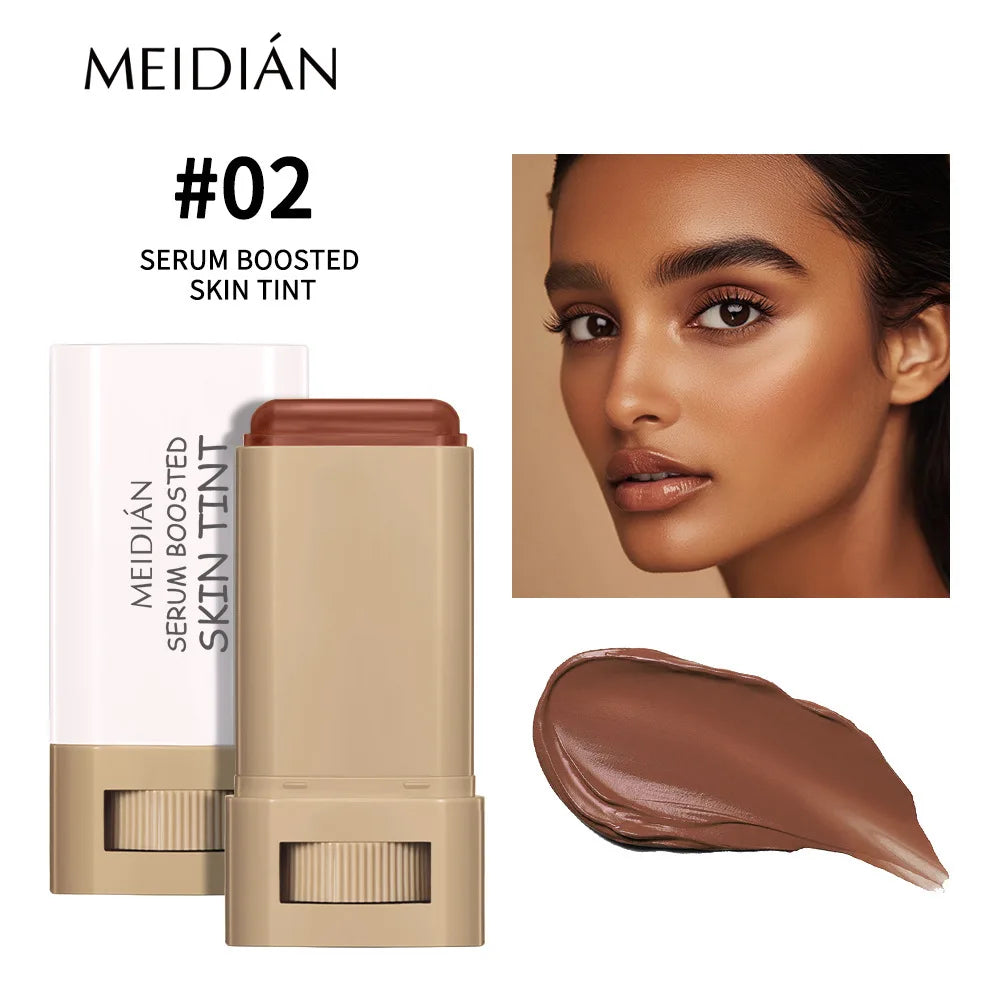 1/2PCS Skin Tint Stick Waterproof Nourishing Solid Tinted Serum Foundation Balm  Face Tinted Face Contour Stick Face Makeup Pi-Mart