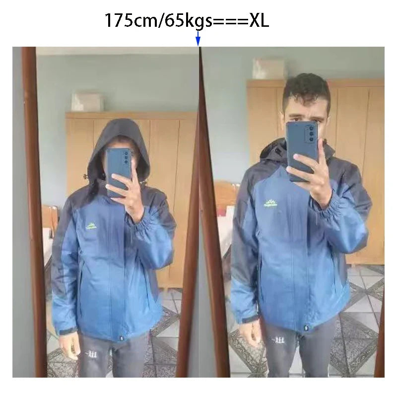 Men's Lightweight Waterproof Rain Jacket 5000mm Windbreaker Lined Casual Spring Autumn Fishing Hiking Outdoor Leisure Jacket LadyShow.Store