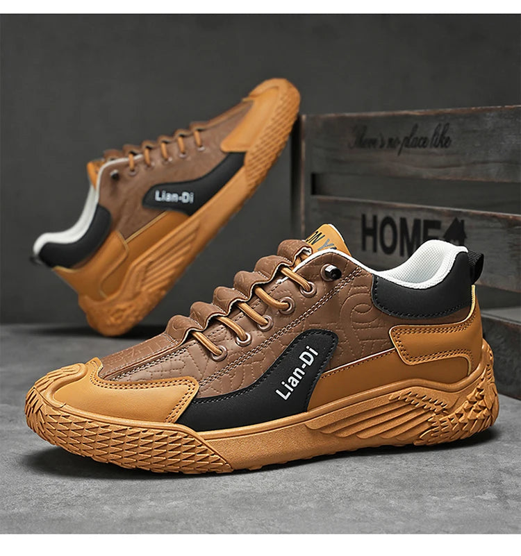 Spring and Autumn Fashion Elastic Band Sneakers for Men, Versatile Trendy Casual Shoes, Student Running Shoes, Soft-Soled Lightweight Men's Shoes Pi-Mart