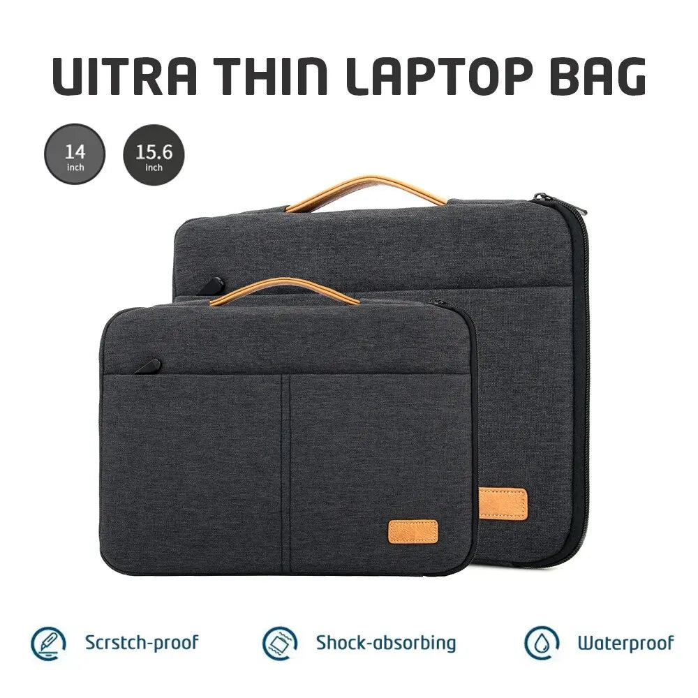 Protective Laptop Sleeve Case for 13.3 14 15.6 16 Inch New MacBook Pro M3 Max M2 M1 Slim Carrying Laptop Bag Men Women Pi-Mart