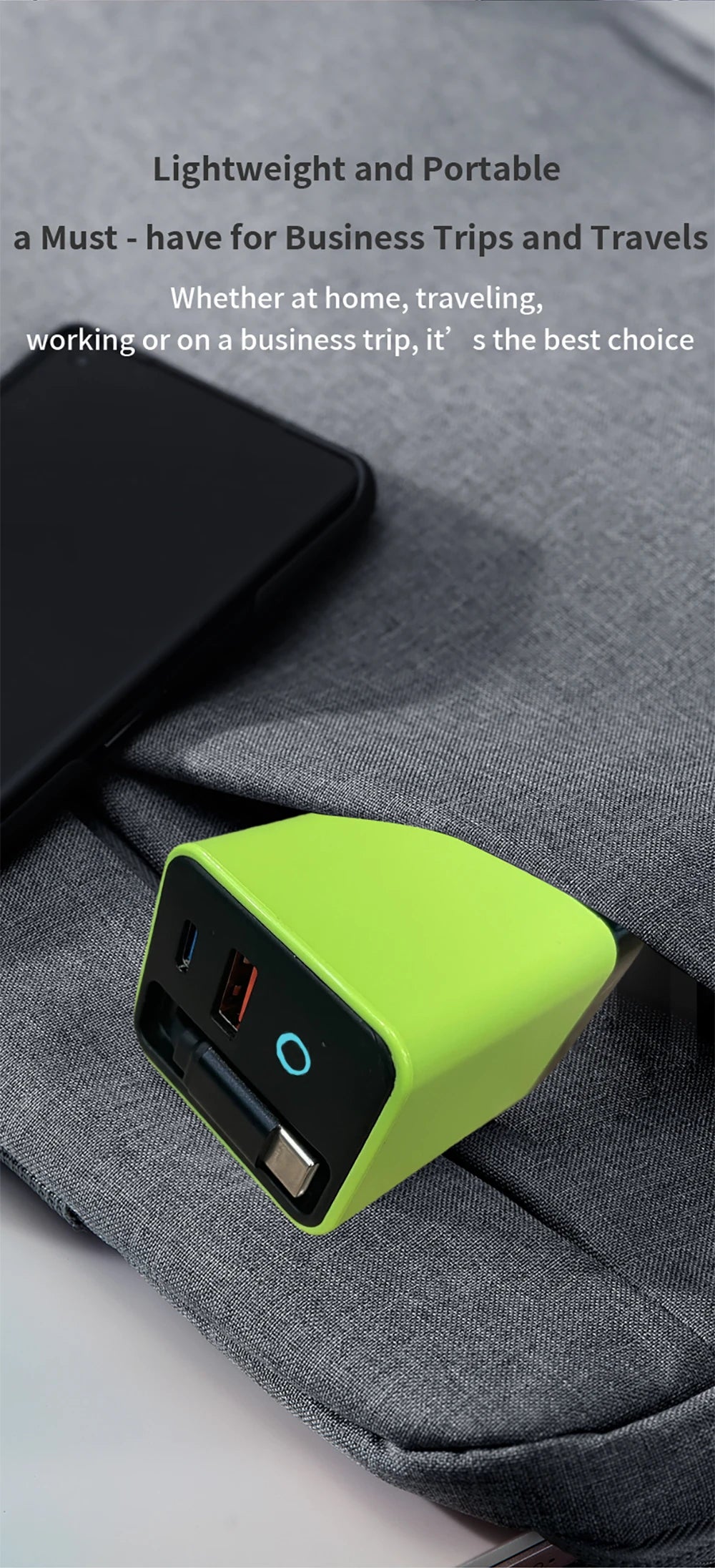 Elough 80W Gallium Nitride Charger Scalable Data Cable for Iphone Huawei A+C Full Protocol Multi Port Charging Head Pi-Mart