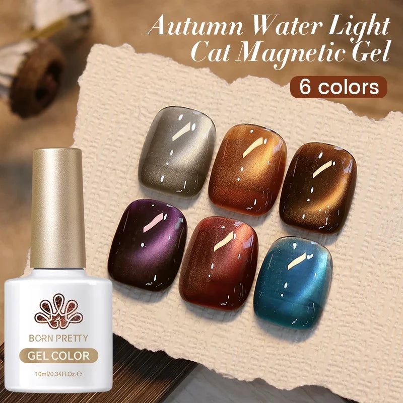 BORN PRETTY 117 Colors Cat Magnetic Gel Nail Polish 10ml Full Coverage Varnish Semi Permanent Super Gorgeous Nails Manicure Tri Light Beauty