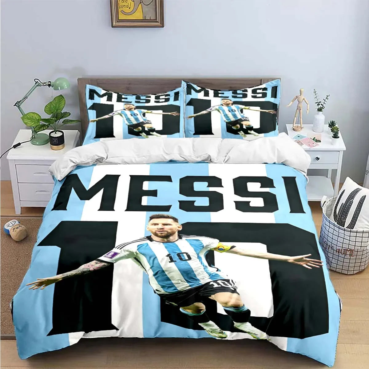FashionFootball Star R-Ronaldo Printing Bedding Set Duvet Cover Comforter Bed  Youth Kids Girl Boys Luxury Birthday Gift Pi-Mart