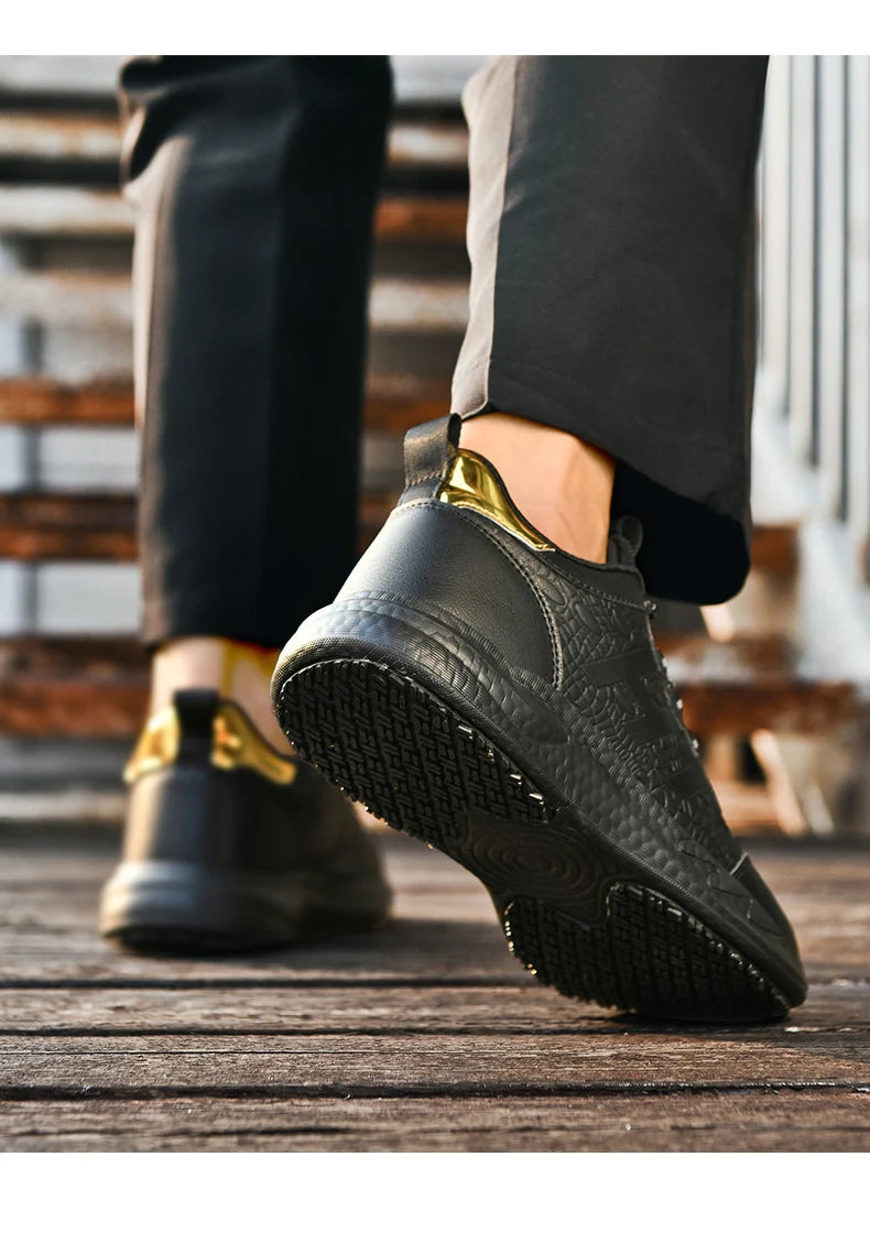 Hotel Chef shoes four seasons new non-slip oil-proof waterproof kitchen work shoes men's fashion casual outdoor breathable shoes Pi-Mart