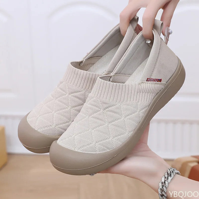 Spring and Autumn Fashion New Lightweight and Comfortable Women's Single Shoes with Soft Surface One Step Stepping Women's Shoes Pi-Mart