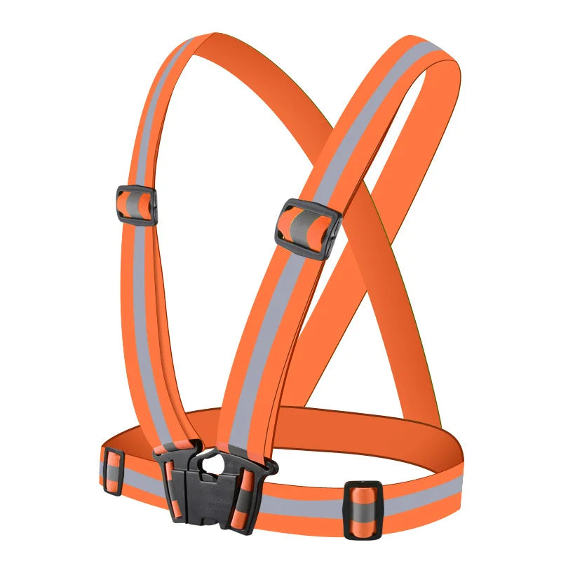 Outdoor Adjustable Safety Vests Night Walking Highlight Reflective Vest Lightweight Biking Safety Straps Running Jackets Pi-Mart