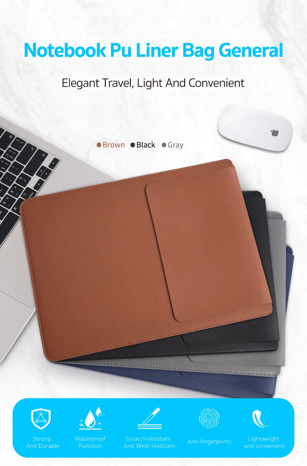 Laptop Sleeve Bag Case For Apple Macbook Air Pro 13 M1 M2 2020 Notebook Sleeve Bag For ASUS 11 12 13.3 14 15 15.6 16 Case Pi-Mart
