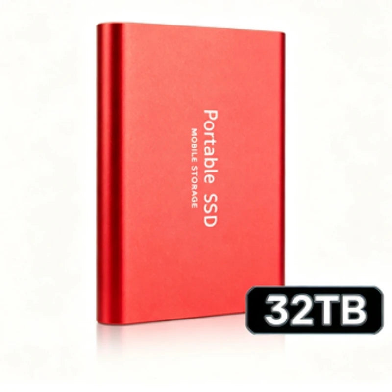 Portable External SSD, 1TB-16TB Large Capacity USB3.1 High Speed Solid State Drive, Lightweight Storage for Laptop, Desktop, Mac Pi-Mart